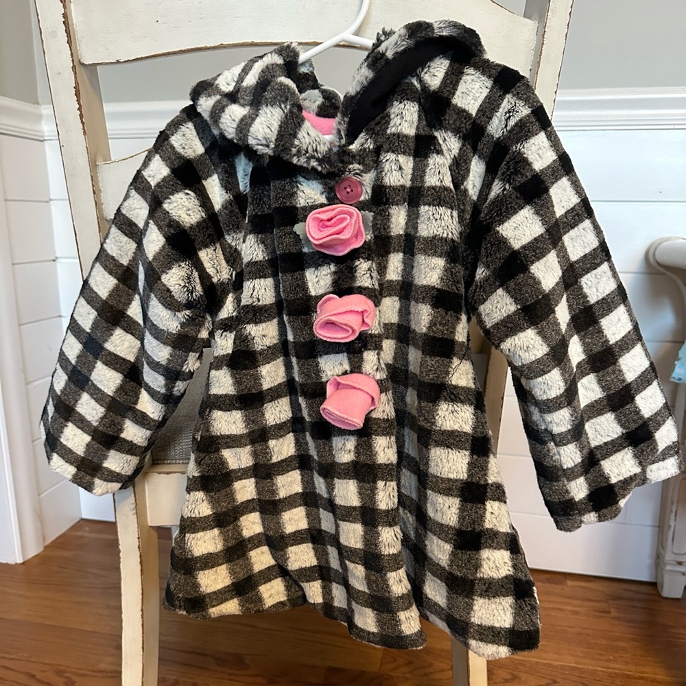 Mack & Co girls faux fur jacket size 24 months